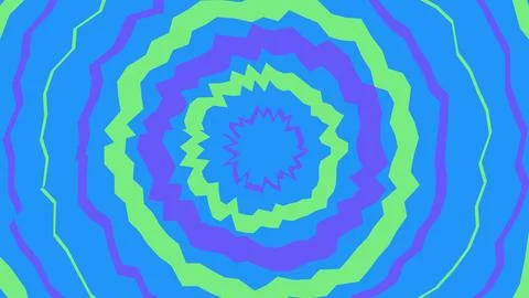 Abstract circular ripples pattern in blue green and purple Stock Illustration
