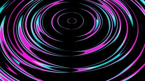 Abstract circular rotation of neon abstract lines Stock Footage 186928051