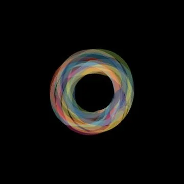 Abstract circular shape. Colorful vector illustration. Stock Illustration