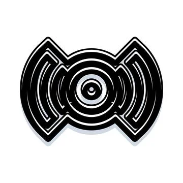 Abstract circular shape creating a unique labyrinth pattern Illustrazione stock