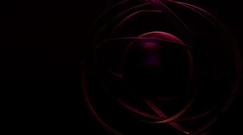 Abstract Circular Shapes Three Dimensional BluePurple Iillustration Backgroun 库存插图
