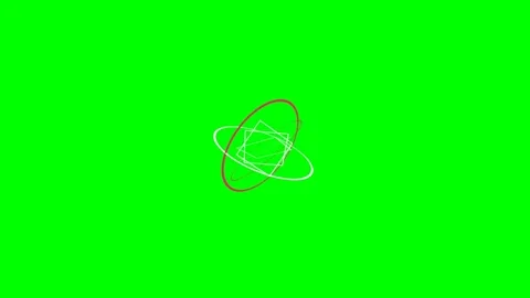 Abstract circular sketch of geometric lines on a solid bright green backgroun Vídeos de archivo 340267228