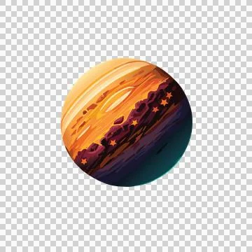 Abstract Circular Sketch Of Planet circling sphere line Stock-Illustration