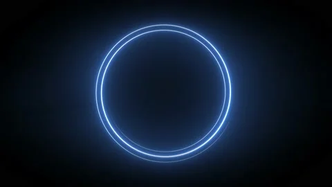 Abstract Circular Space Laser Light Stroke Background Stock Footage 136665524