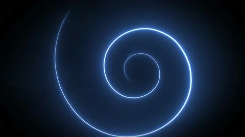 Abstract Circular Space Laser Light Stroke Background Stock Footage 136823681