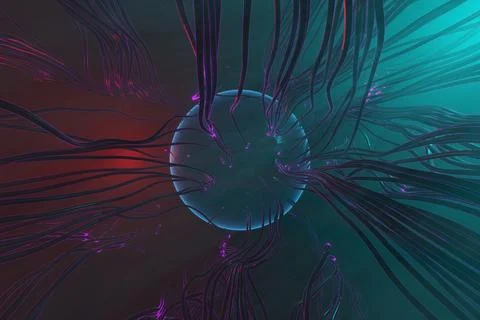 Abstract circular speed background. Centric motion of star trails. Starburst  Stock Illustration