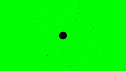 Abstract circular spiral pattern of small dots on a vibrant green background Stock Footage 340903438