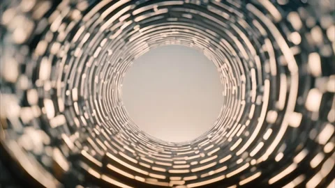 Abstract Circular Structure with Light 動画素材 284742133