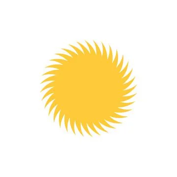 Abstract circular sun tattoo, sharp rays. Stock vector illustration isolated Stockillustratie
