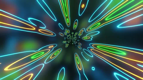 Abstract Circular Tunnel 4K Stock Footage 151592354