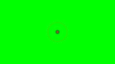 Abstract circular tunnel effect with a glowing red center on green screen Stock-Footage 341839377