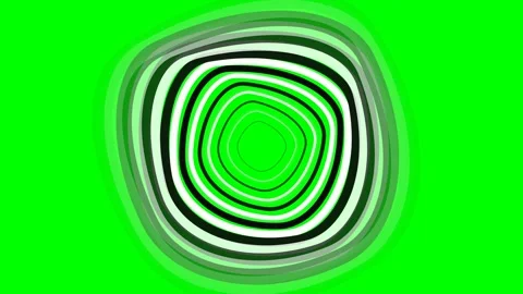 Abstract circular tunnel effect with vibrant green and black concentric rings Stock Footage 340263317