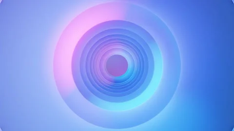 Abstract Circular Tunnel with Gradient Motion Effect Stock Footage 307225166