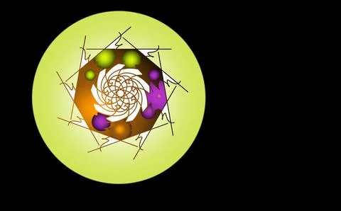 Abstract circular vector mandala illustration Stock Illustration
