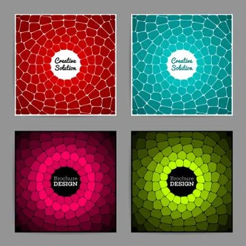 Abstract circular voronoi texture Stock Illustration