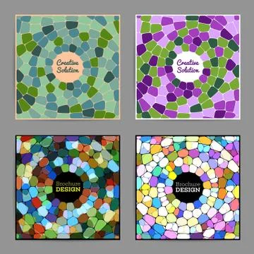 Abstract circular voronoi texture Stock Illustration