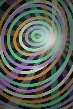 Abstract Circular Vortex Illusion Fotos de archivo