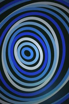 Abstract Circular Wave Pattern Stock Illustration