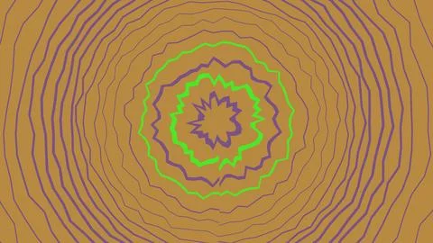 Abstract circular wave pattern with neon colors Stockillustratie