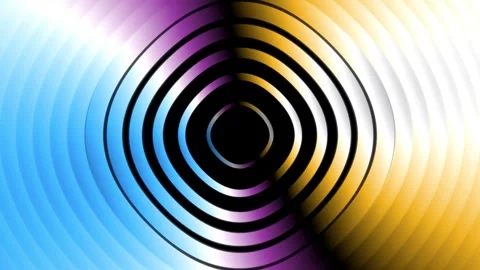 Abstract Circular Waves Background Stock Footage 343411306