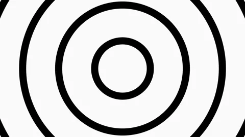 Abstract circular waves of small circles. 4k seamless Video stock 144482155