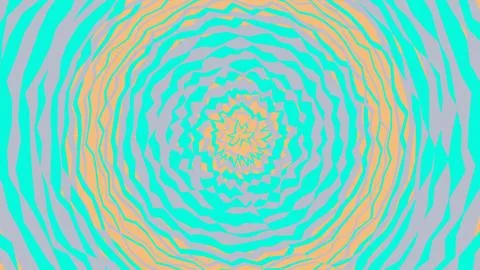 Abstract circular wavy pattern with colorful ripple lines イラスト素材