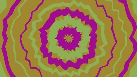 Abstract circular wavy pattern in purple and gold colors イラスト素材