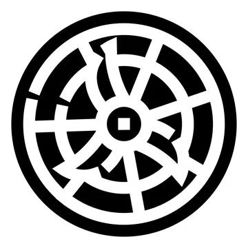 Abstract circular web logo design concept illustration Stock Illustration