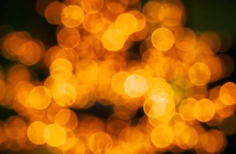 Abstract circular yellow bokeh Stock Photos