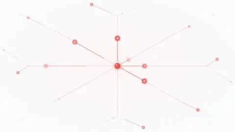Abstract Circulatory Network Pulse Blood Vessel Tree Medical Loop 4K 스톡 동영상 334529545