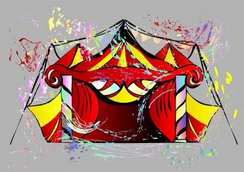Abstract circus Stock Illustration