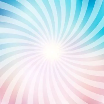 Abstract circus retro graphic radius effects blue and pink pastel color and l Illustrazione stock