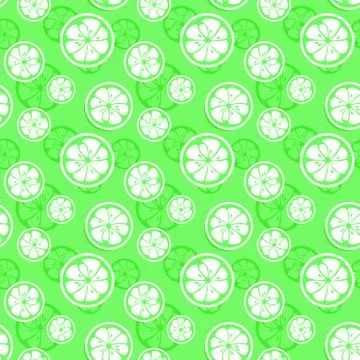 Abstract citrus fruit seamless pattern. Vector illustration Stock Illustration