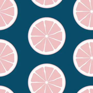Abstract Citrus Seamless Pattern Background Vector Illustration Illustrazione stock