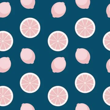 Abstract Citrus Seamless Pattern Background Vector Illustration 스톡 일러스트