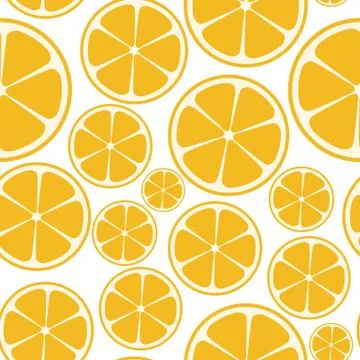 Abstract Citrus Seamless Pattern Background Vector Illustration Illustrazione stock