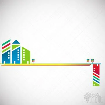 Abstract city background Stock Illustration