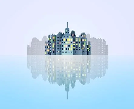 Abstract city background Stock Illustration