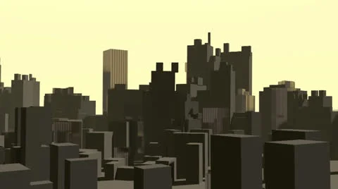 Abstract city fly-over 库存影片 24234141