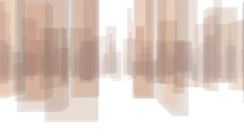 Abstract City Flythrough Background in Orange Stock Footage 76908633