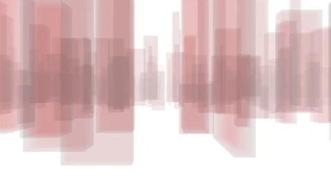 Abstract City Flythrough Background in Red Stock Footage 76910037