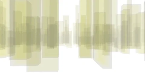 Abstract City Flythrough Background in Yellow Stock Footage 76911069