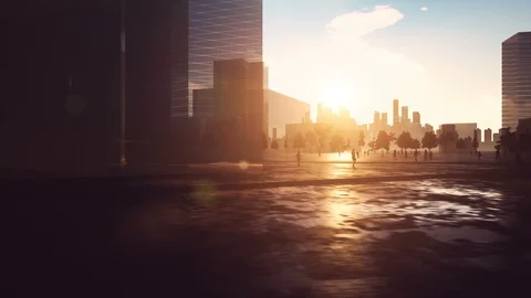 Abstract City Stock Footage 105412767