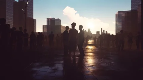 Abstract City Stock Footage 105414119