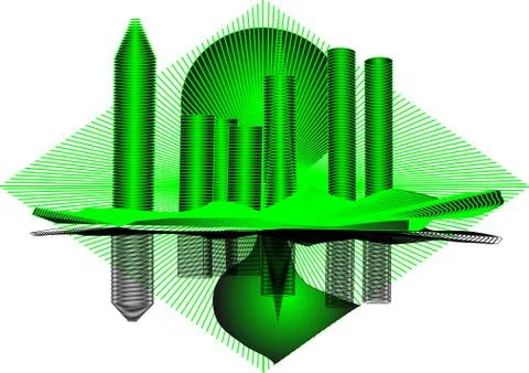 Abstract city Stock Illustration