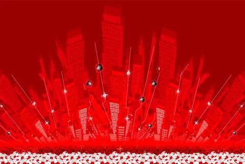 Abstract city Stock Illustration