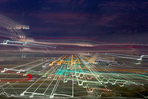 Abstract City Lights Stock Photos