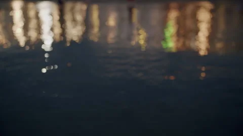 Abstract City Lights Reflection Stock Footage 263264518