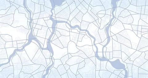 Abstract city map blends delicate urban grids with topographic lines 스톡 일러스트