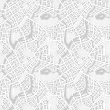 Abstract city map seamless pattern. Stock Illustration